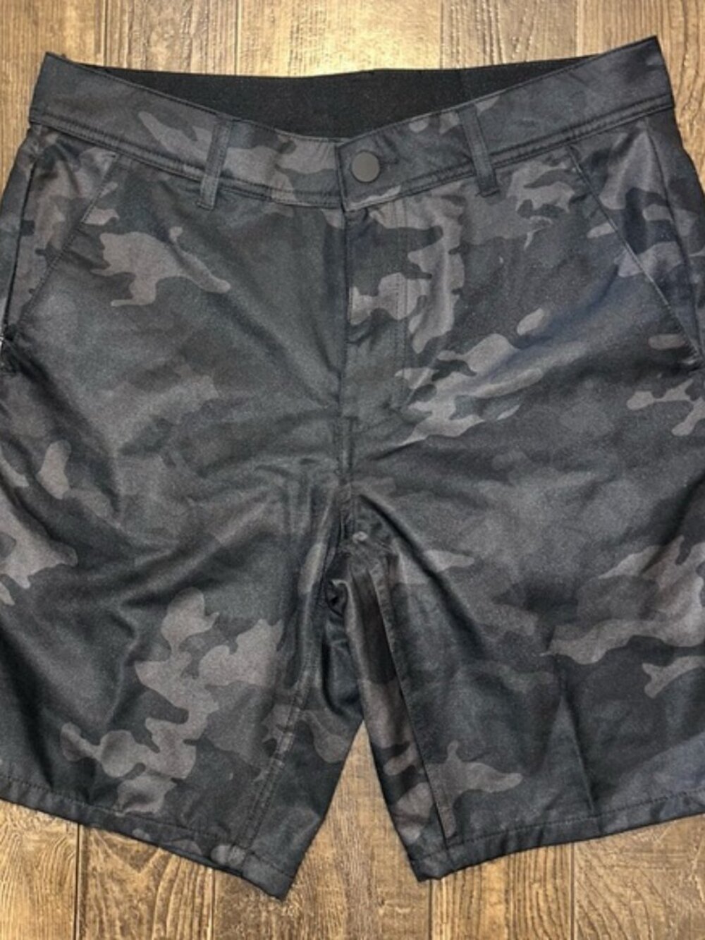 George Black & Charcoal Camo Hybrid Shorts